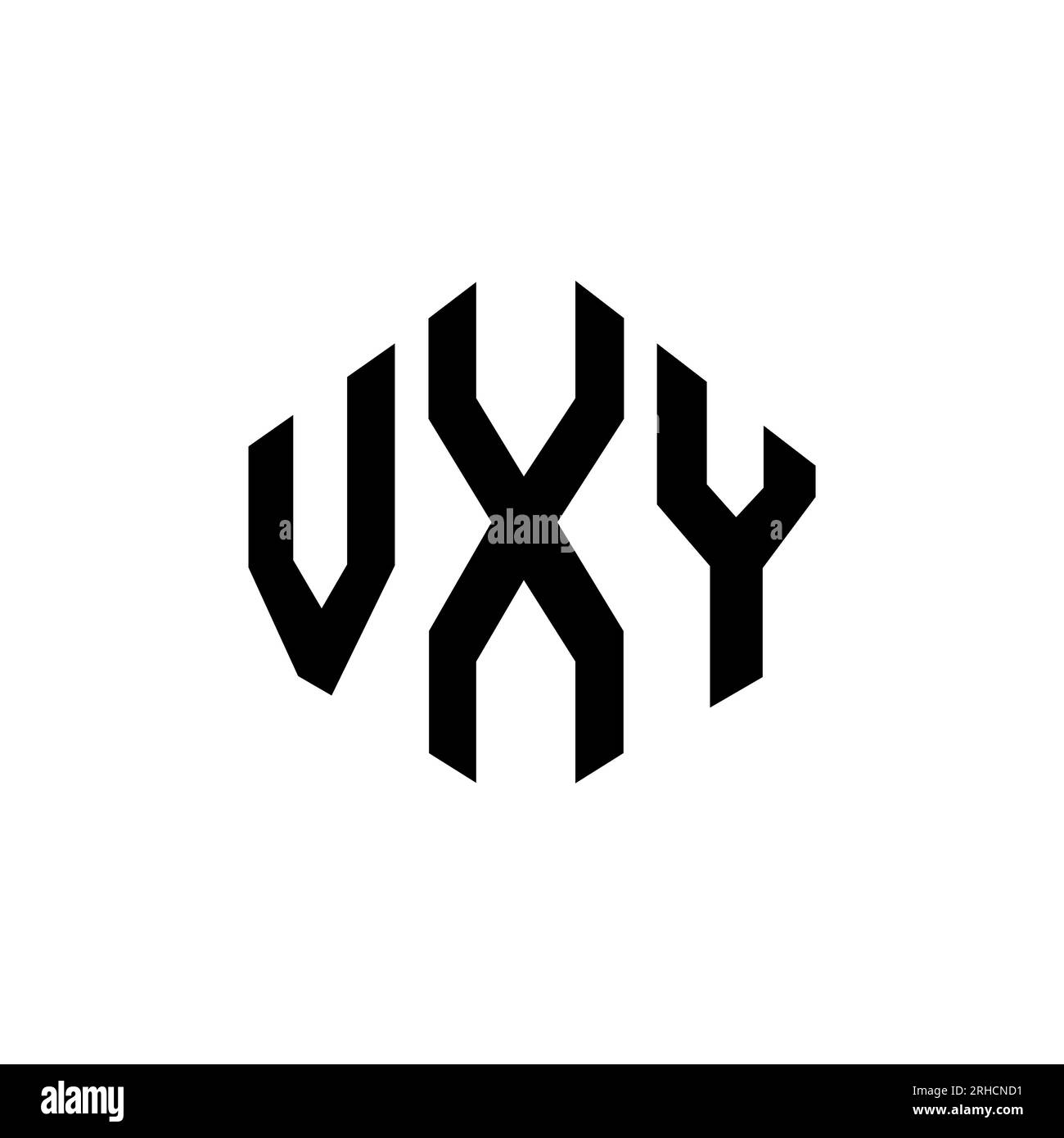 VXY letter logo design with polygon shape. VXY polygon and cube shape ...
