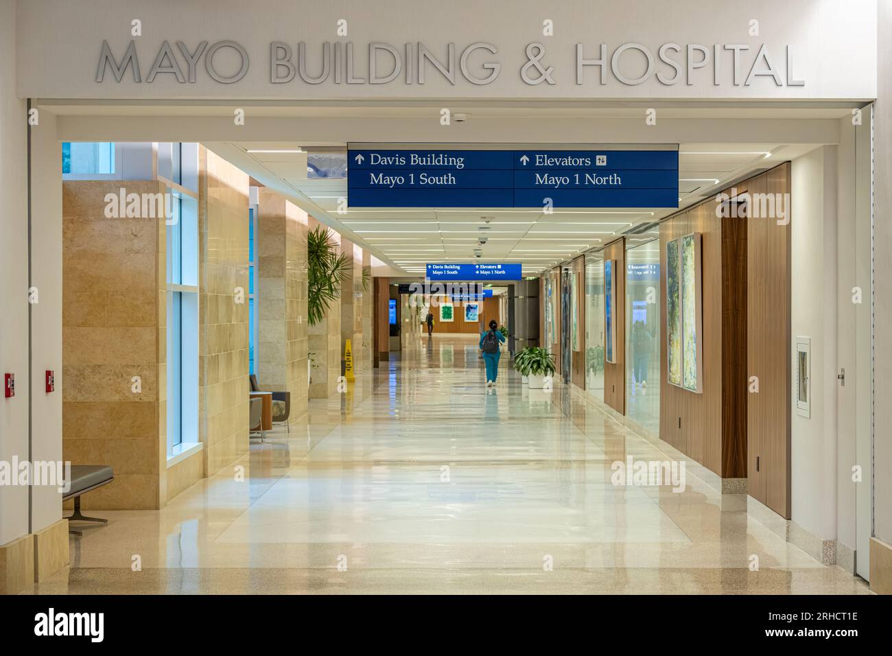 Interior view of May Clinic in Jacksonville, Florida. (USA) Stock Photo