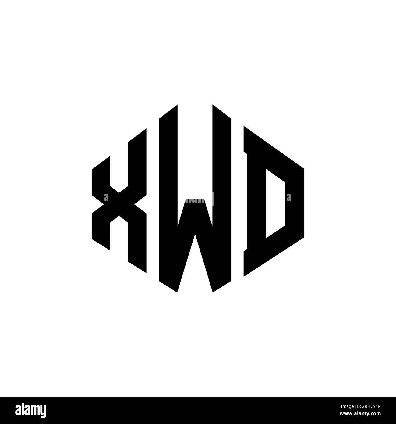 Xwd File XWD letter logo design with polygon shape. XWD polygon and cube shape ...