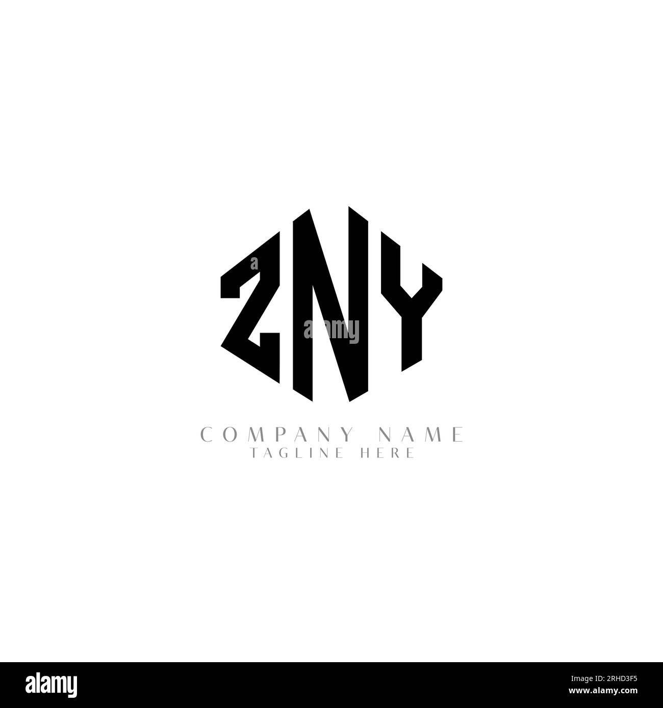 Zny logo design hi-res stock photography and images - Alamy