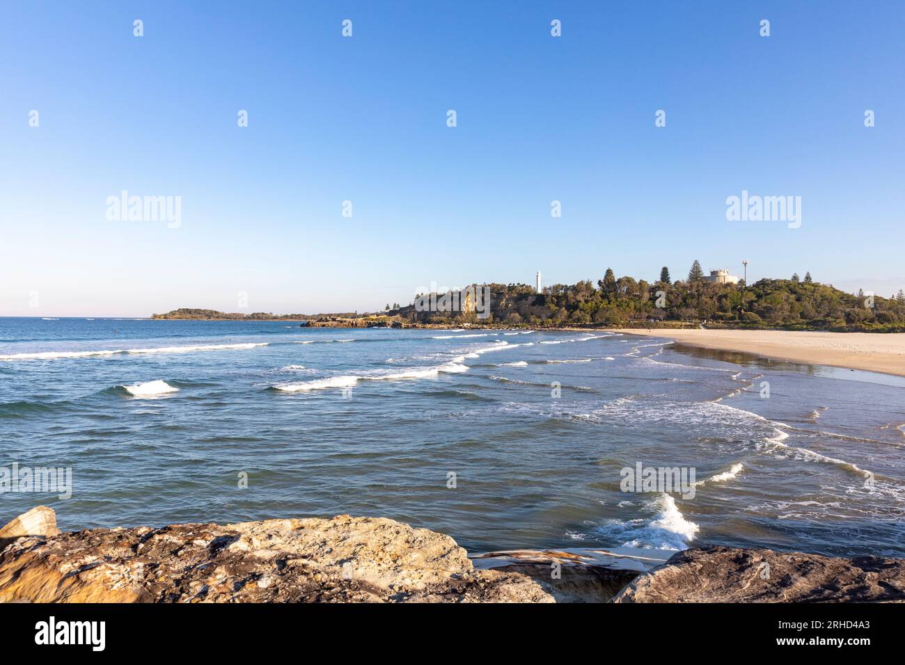 Yamba in the Clarence Valley New South Wales late winter afternoon sunshine,NSW,Australia Stock Photo