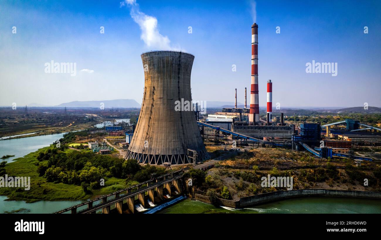 Coal power plant in Bokro , Jharkhand Stock Photo - Alamy
