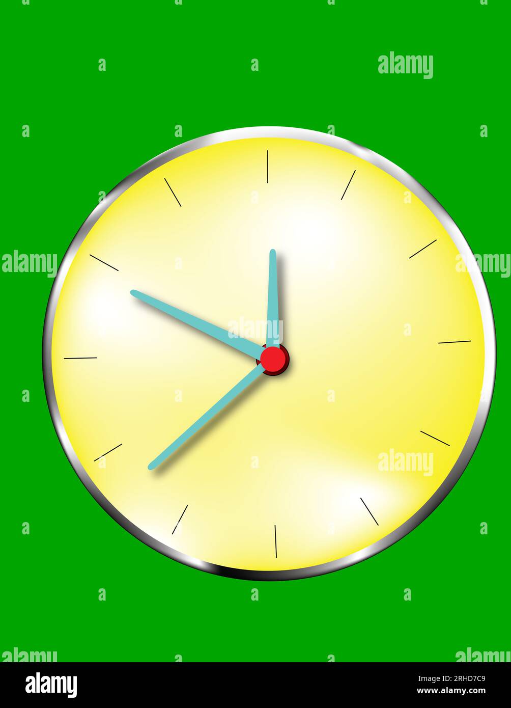 Analog clock download ,Analog clock ,green screen Stock Photo Alamy
