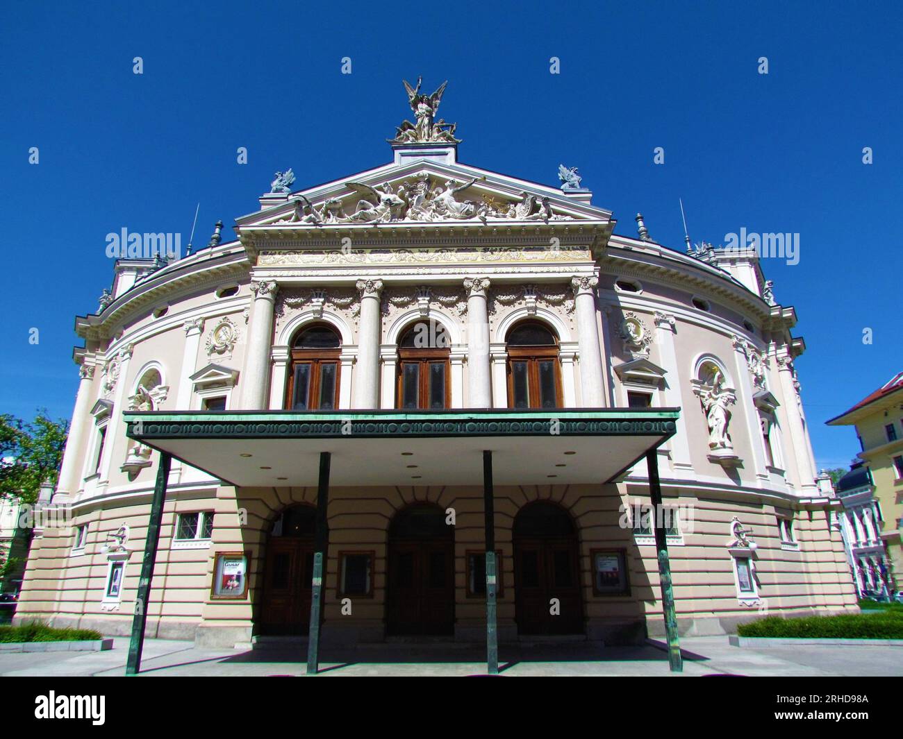 Ljubljana opera house building in Slovenia Stock Photo