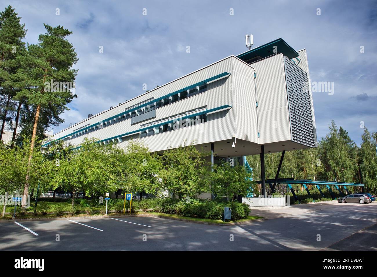 Oulu university (Oulun yliopisto) main building in Linnanmaa, Oulu Finland Stock Photo