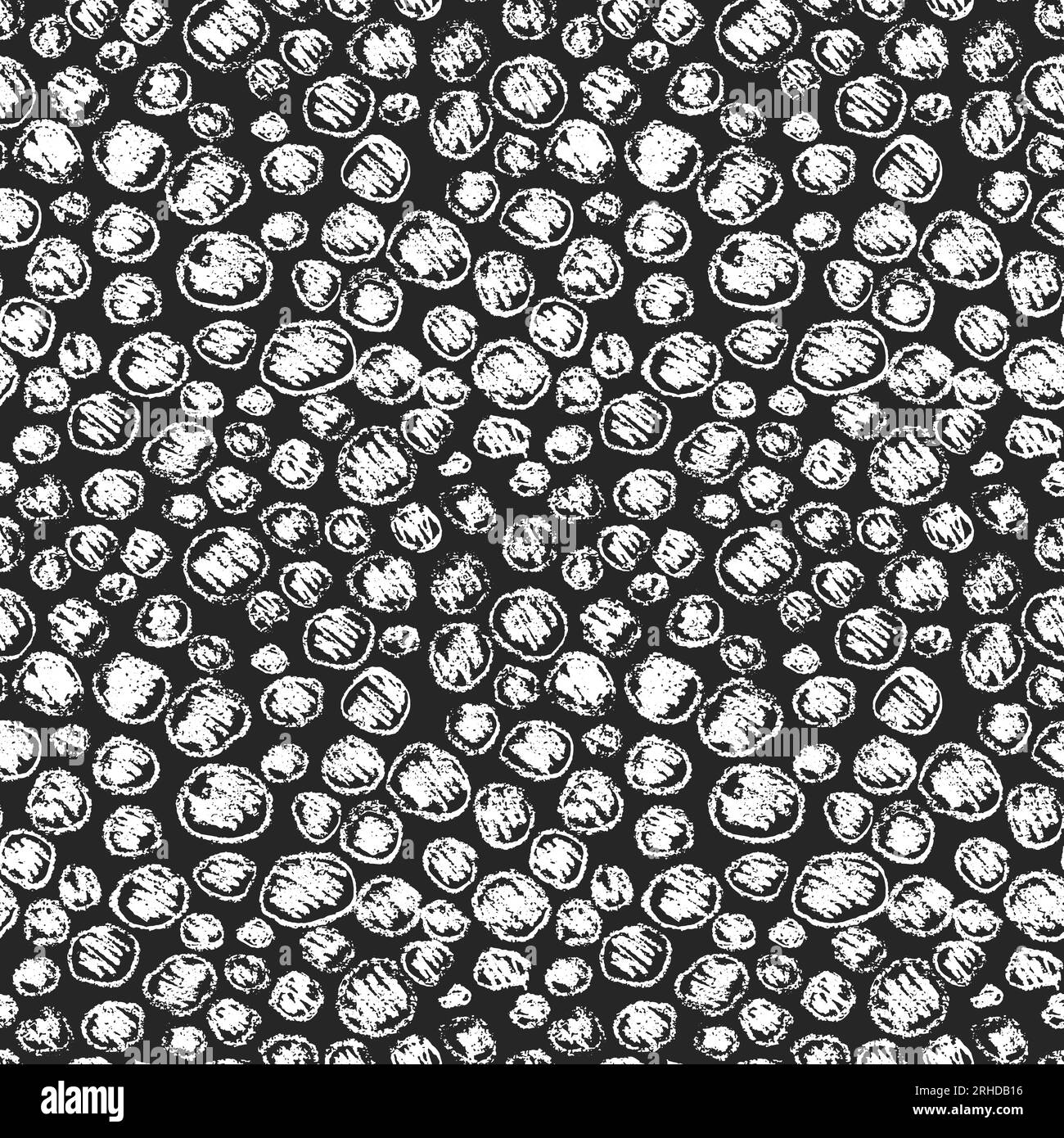 Chalk Painted Grunge Circles Seamless Pattern Stock Vector Image & Art ...