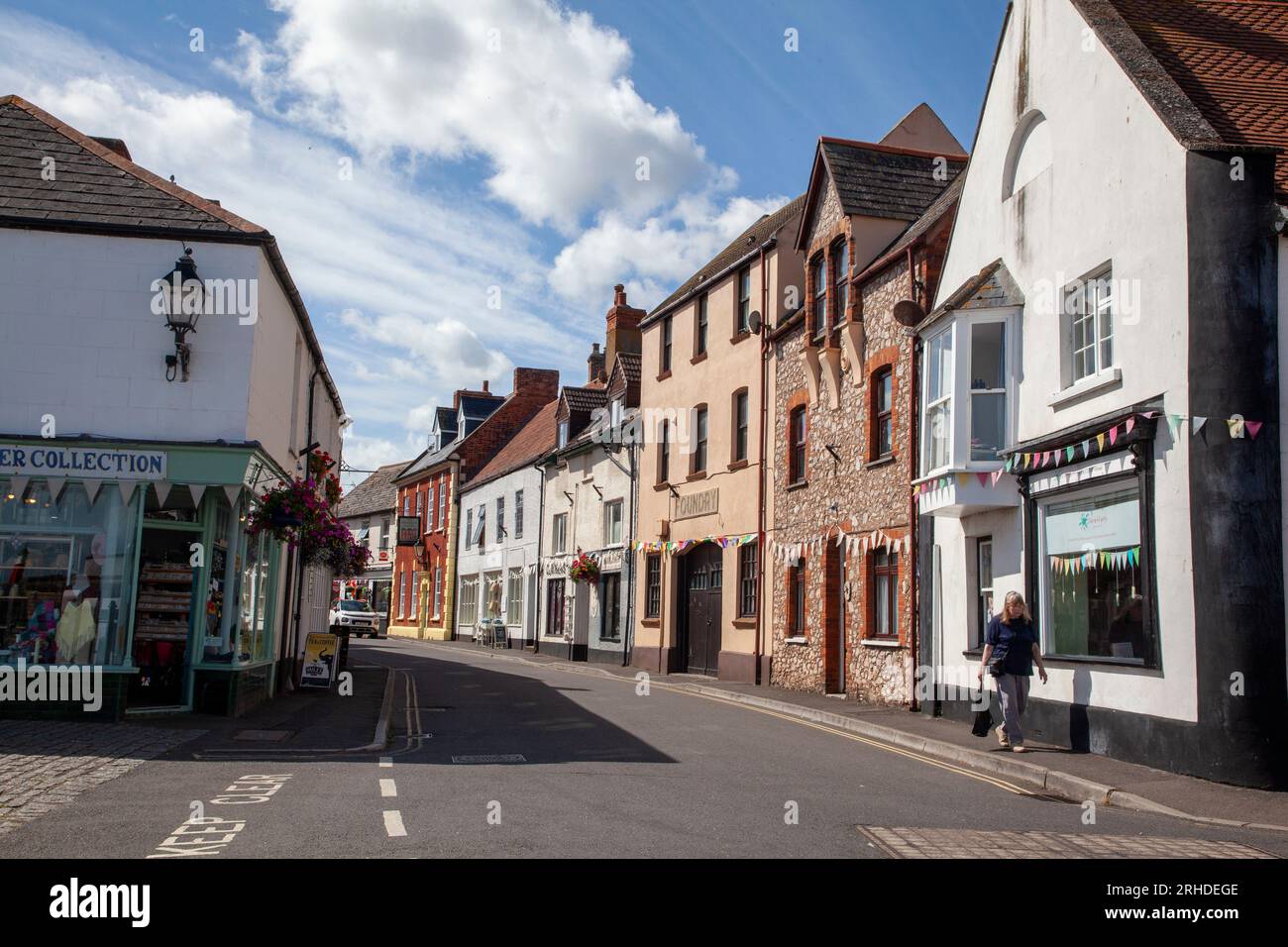 Shops in Watchet, Somerset Stock Photo