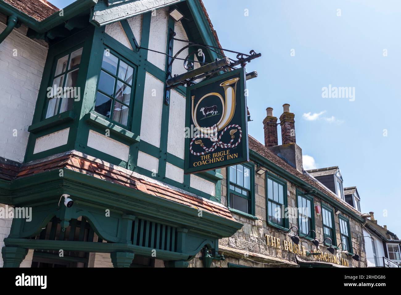 The Bugle Coaching Inn at Yarmouth,Isle of Wight, England,UK Stock
