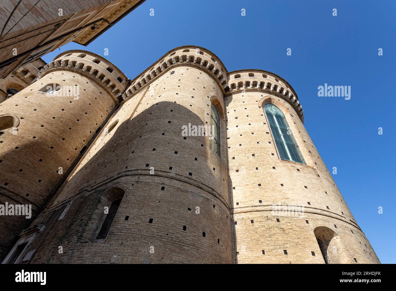 External walls of the Shrine of the Holy House of Loreto, Italy Stock Photo