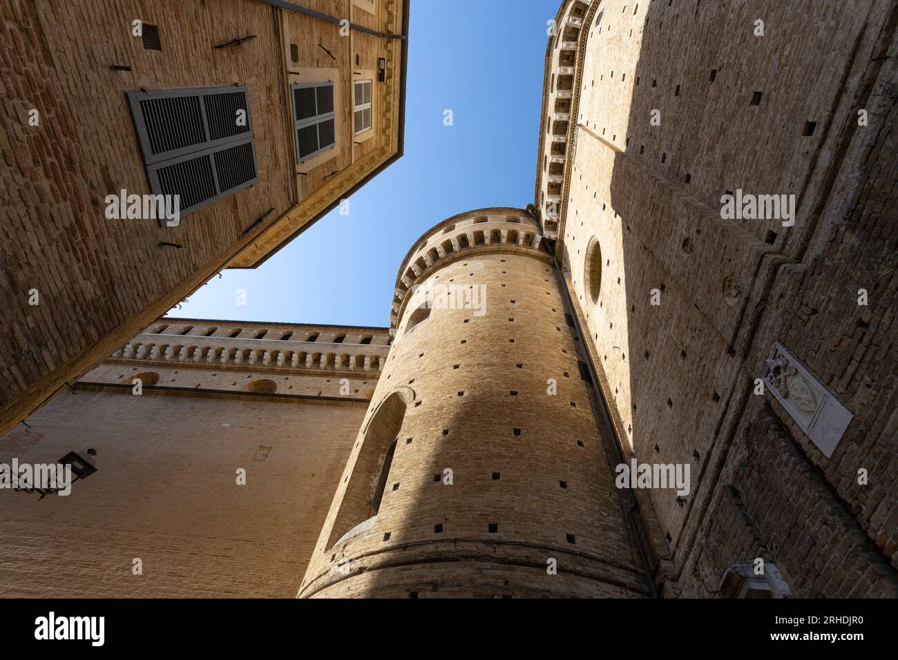 External walls of the Shrine of the Holy House of Loreto, Italy Stock Photo