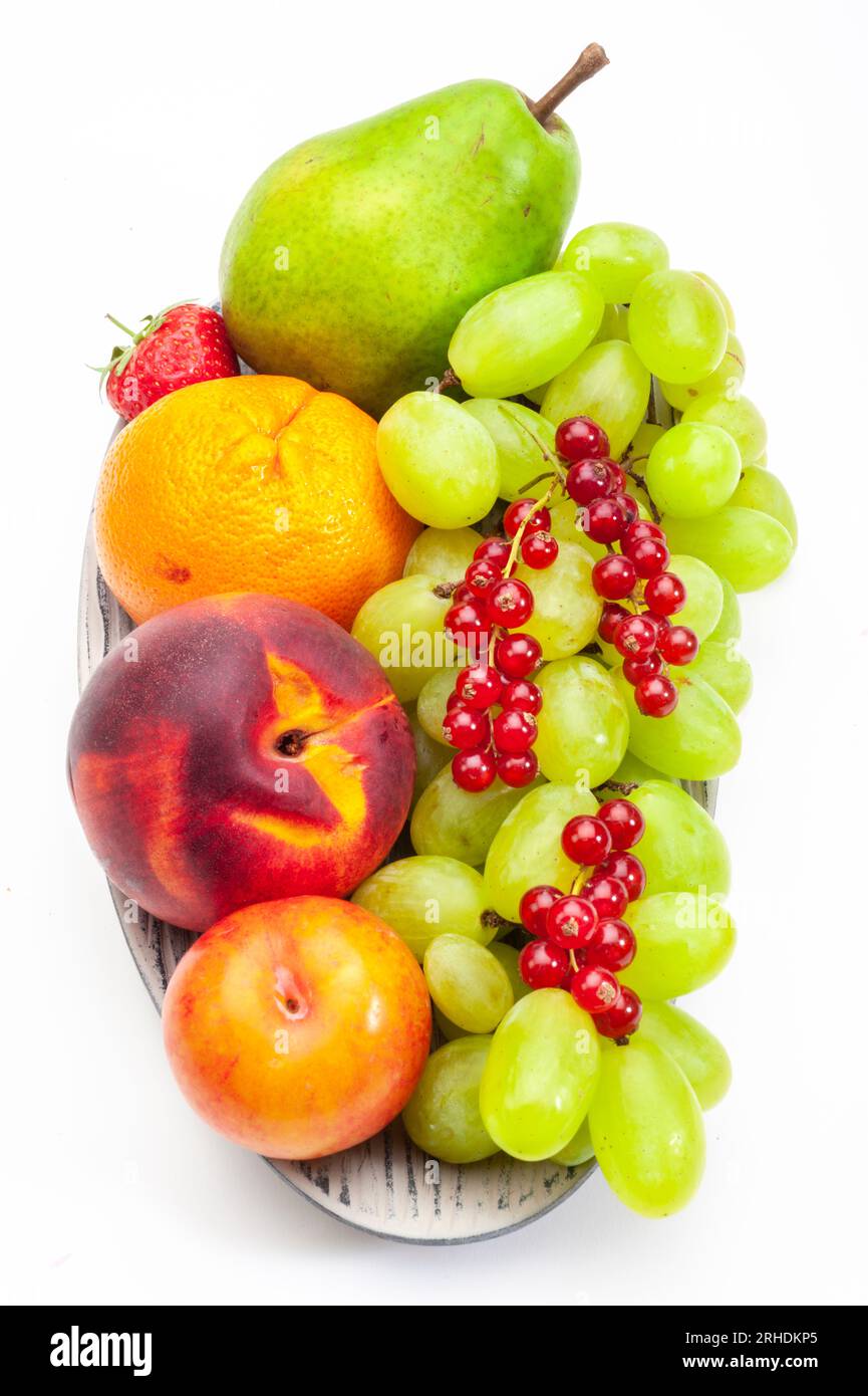 fresh and healthy mixed fruits Stock Photo Alamy
