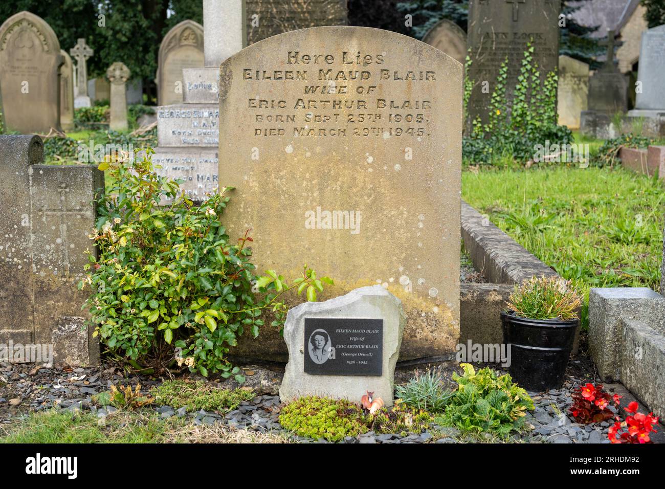Jesmond, Newcastle upon Tyne, UK. August 16th 2023. Grave of Eileen O