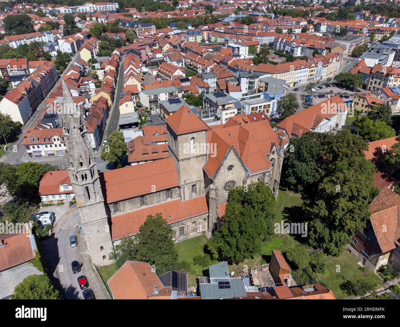 aerial view from arnstadt in germany Stock Photo Alamy