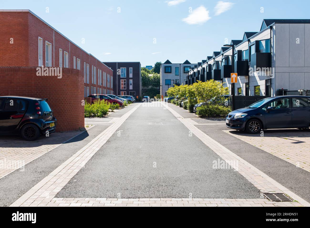 Port Loop is a 43 acre canal-side housing development near Birmingham city centre built on old industrial land. Stock Photo