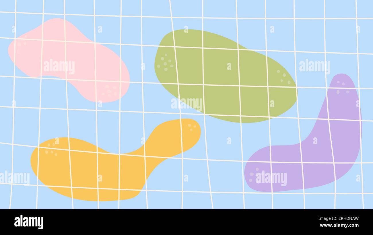 Contemporary vector background with hand drawn organic shapes and lines ...