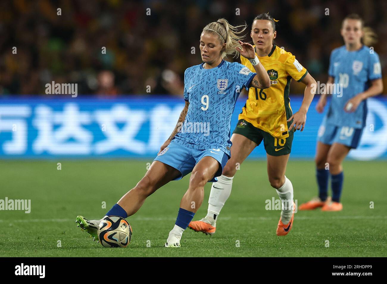 Rachel Daly #9 of England passes the ball during the FIFA Women's World ...