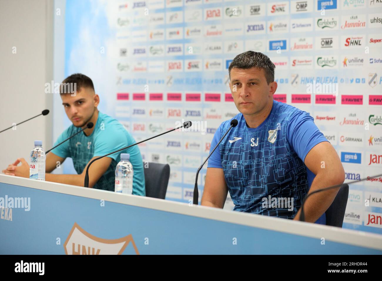 Zagreb, Croatia. 14th Aug, 2023. Coach of HNK Rijeka Sergej Jakirovic  during training session on the Rujevica Stadium, in Rijeka, Croatia, on  August 16, 2023. Rijeka will play tommorow against B36 Torshavn