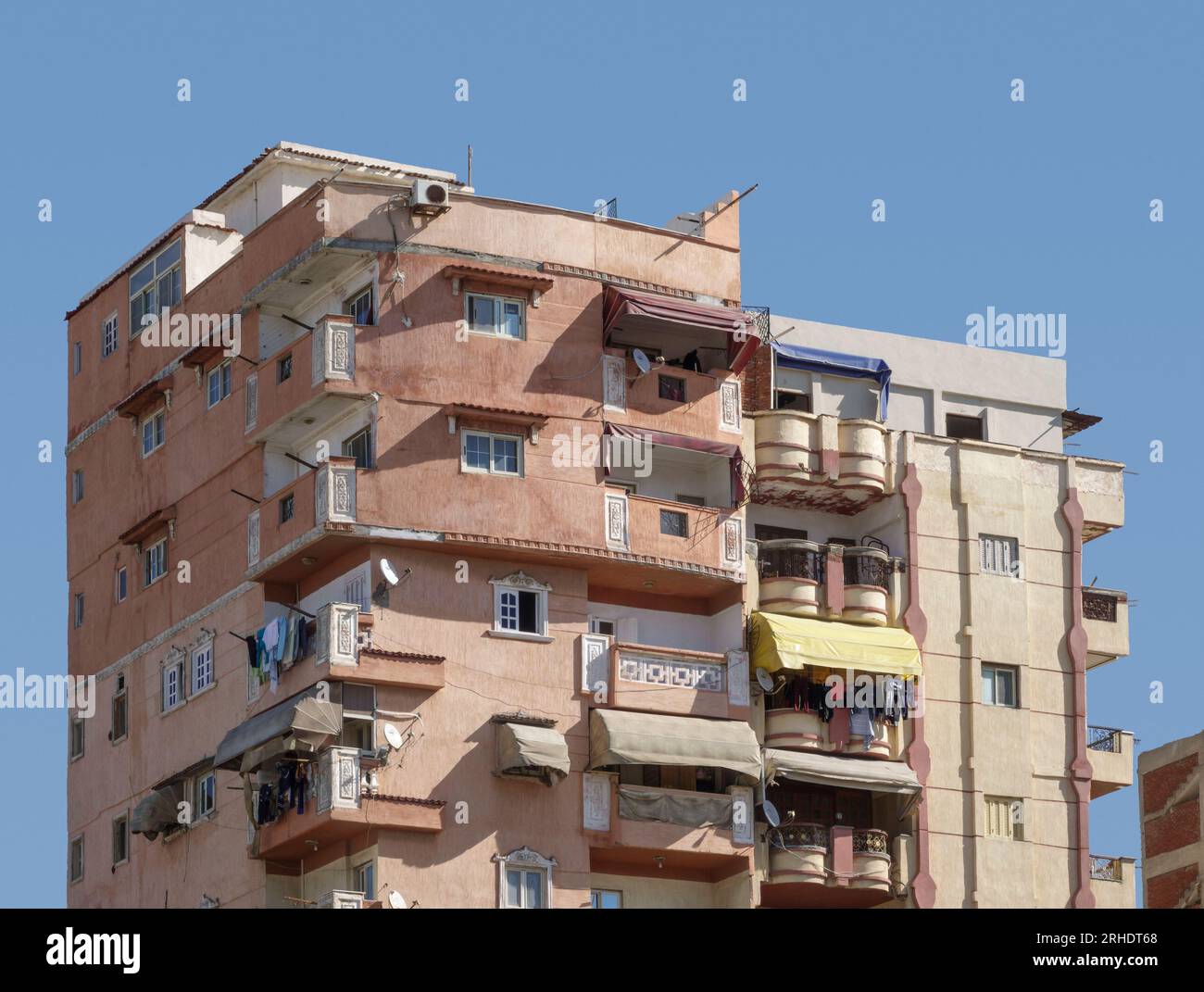 Apartment blocks in Alexandria, Egypt Stock Photo