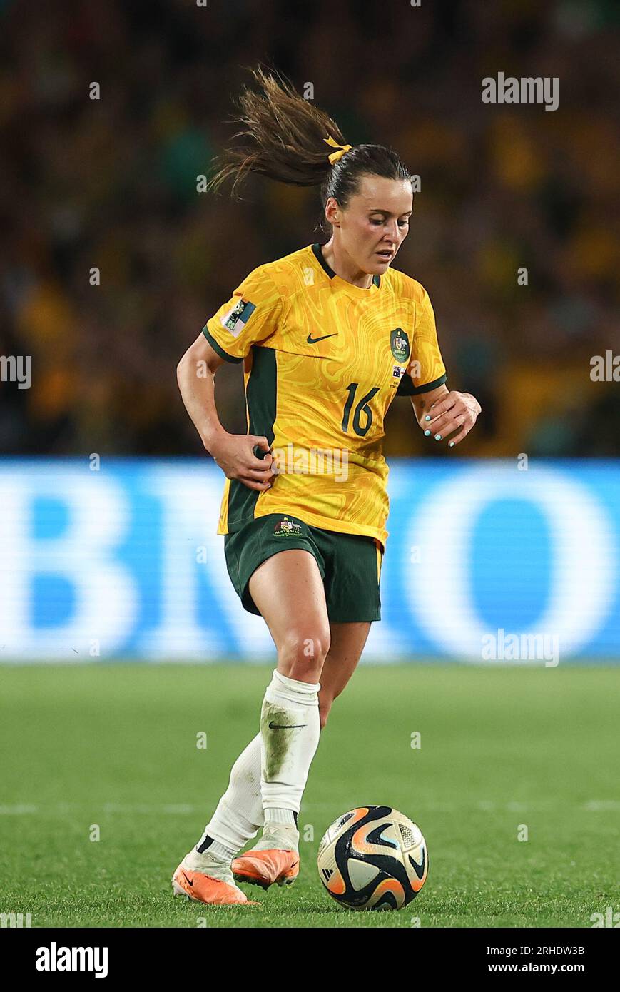 Hayley Raso 16 of Australia with the ball during the FIFA Women's