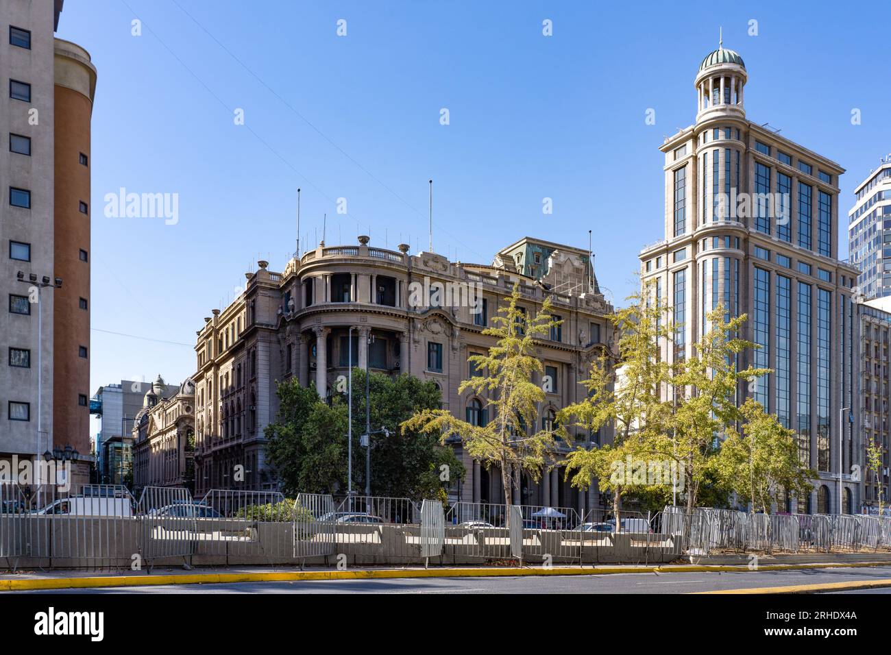 The historic Club de la Union building on Avenida Libertador General Bernardo O'Higgins or La Alameda in Santiago, Chile. Stock Photo