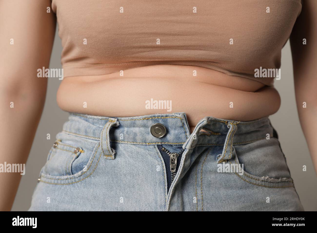 Woman wearing tight jeans hi-res stock photography and images - Alamy