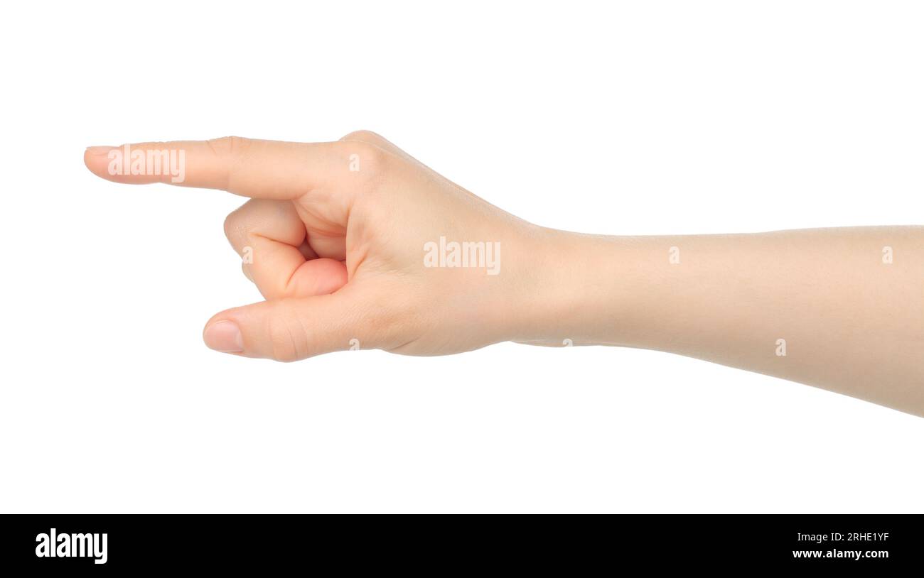 Hand pointing touching clicking hi-res stock photography and images - Alamy