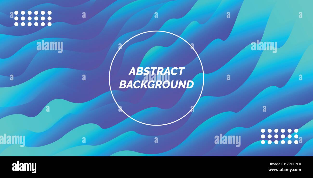 Abstract background with liquid shape simulation blue composition, modern template for website, banner art, poster design, vector Stock Vector