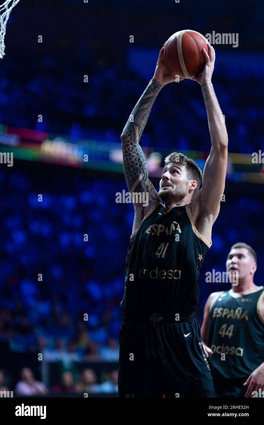 Spanish professional basketball player for the Denver Nuggets of the  National Basketball Association (NBA) Juan hernangomez, jumps to score at  the fir Stock Photo - Alamy