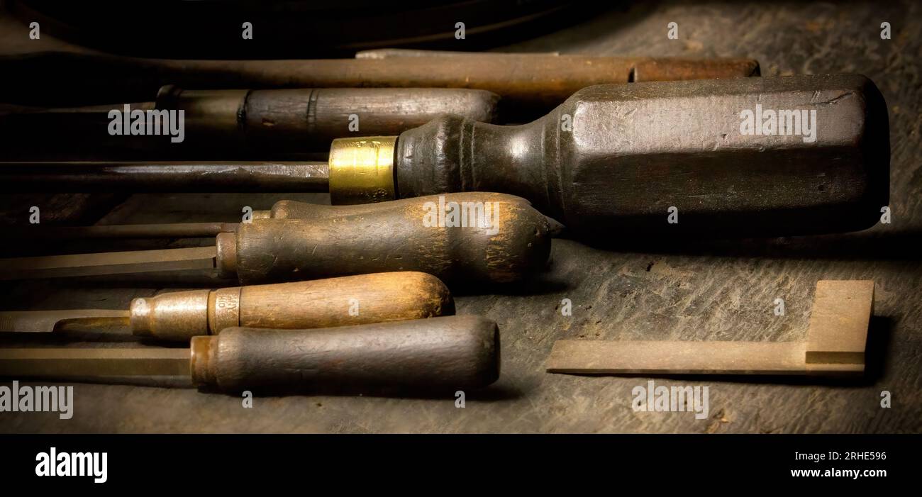 Old hand tools Stock Photo Alamy