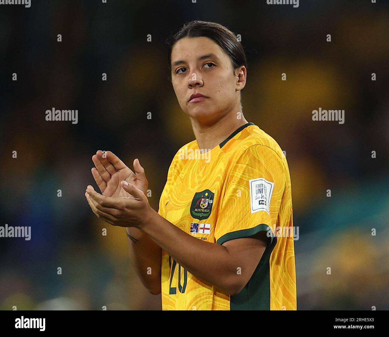 Sam Kerr 20 Of Australia Applauds The Australia Fans After Losing 1 3 During The Fifa Womens 5167