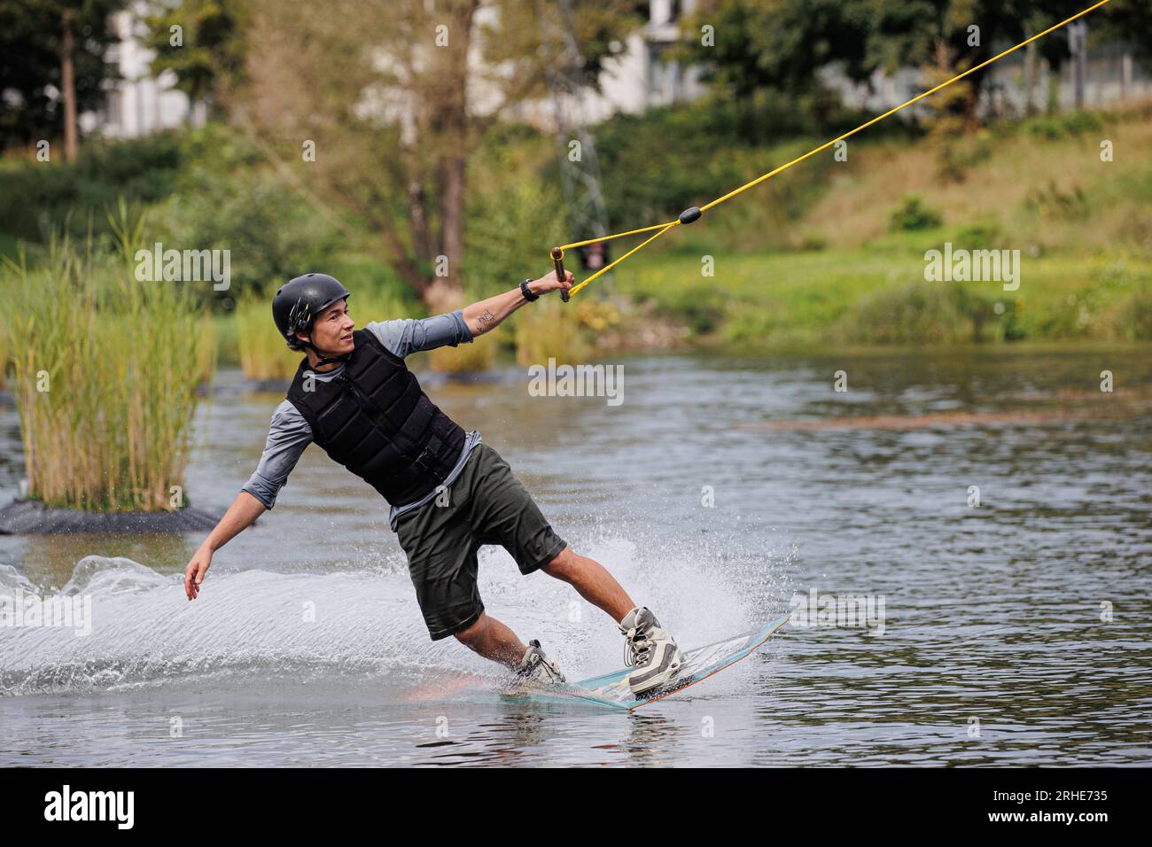 16.08.2023. Duisburg. Der WeltklasseWakeboarder Nico von Lerchenfeld