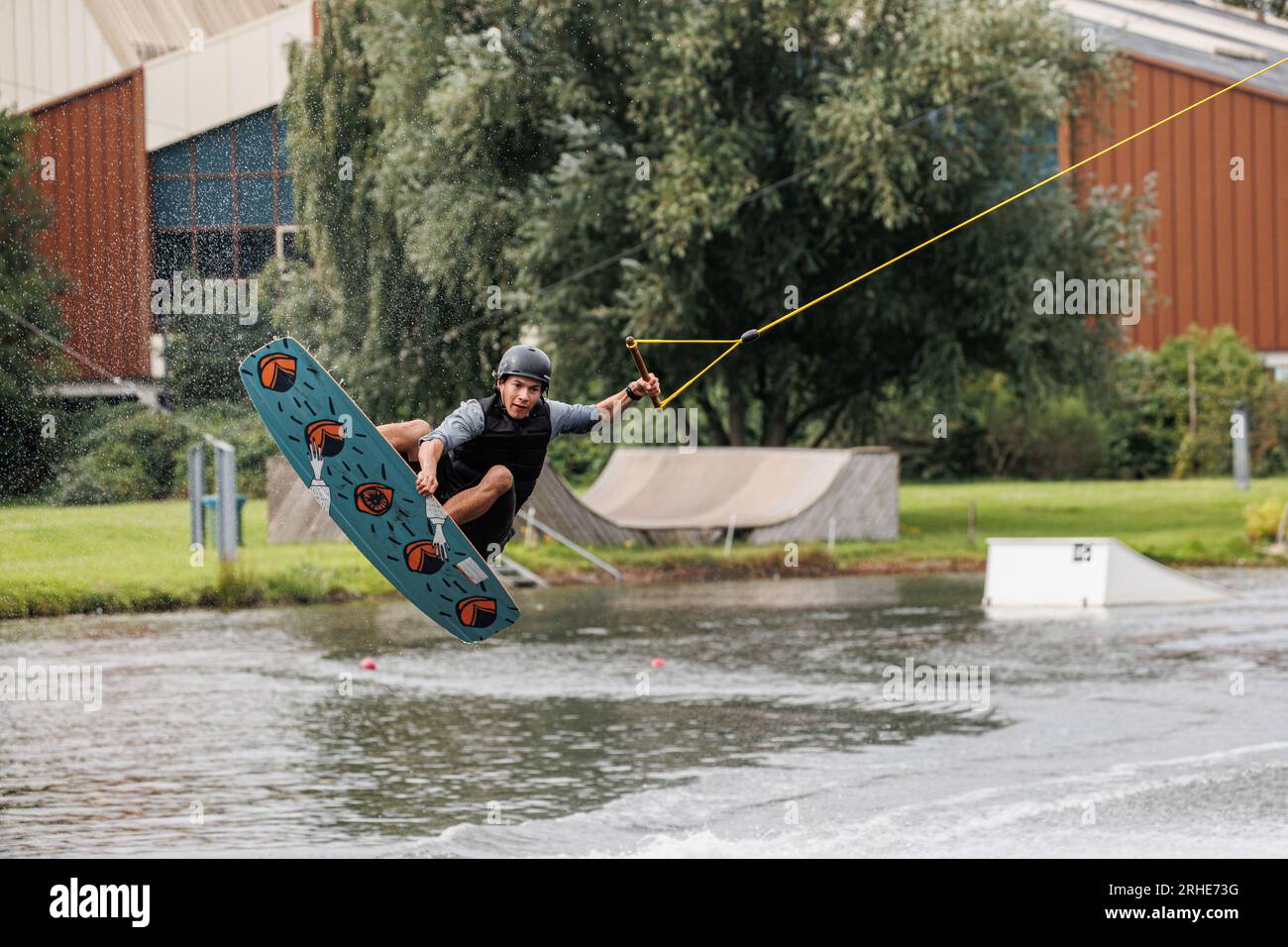 16.08.2023. Duisburg. Der WeltklasseWakeboarder Nico von Lerchenfeld