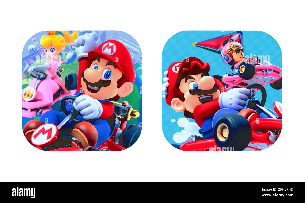 Mario kart tour app hi-res stock photography and images - Alamy