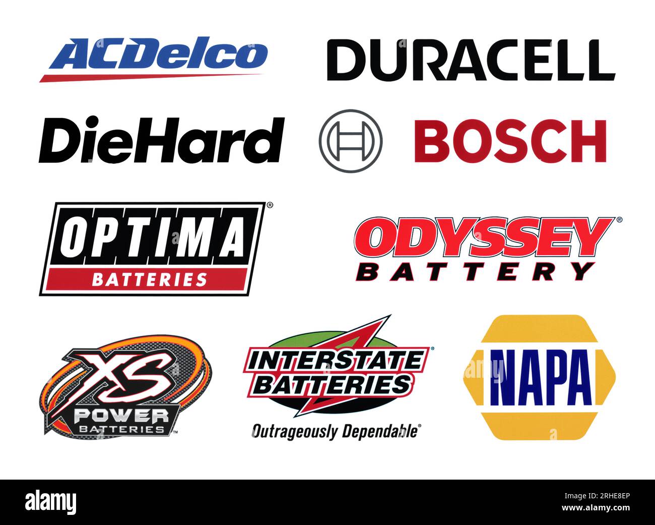 Kiev, Ukraine - October 26, 2022: Logos Set of the World's Top of  Manufacturers of Alkaline Batteries and Accumulators, printed on paper,  such as: ACD Stock Photo - Alamy