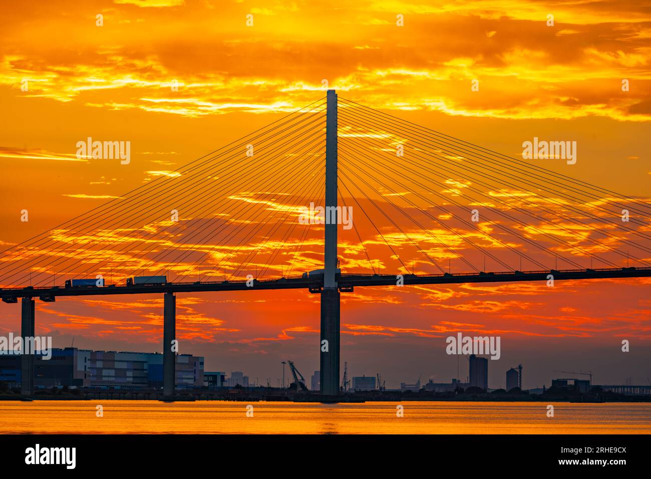 The Queen Elizabeth II bridge Known as the Dartford bridge across the