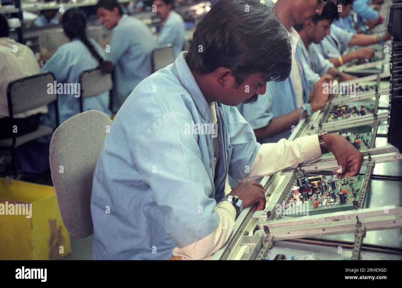 a Factory and Productions of Computer electronics at the Electronic