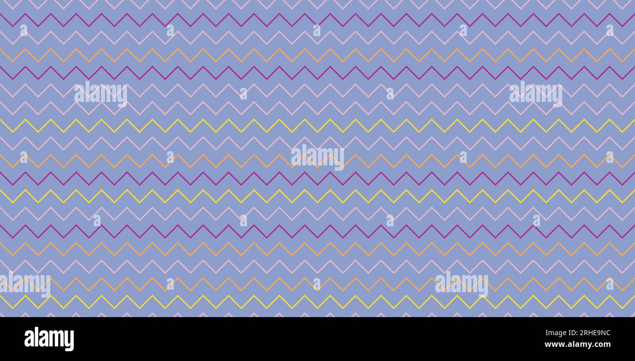 Seamless pattern. Geometric zigzag classical fashion pattern. Retro seamless vector chevrons. Colorful zigzag. Stock Vector