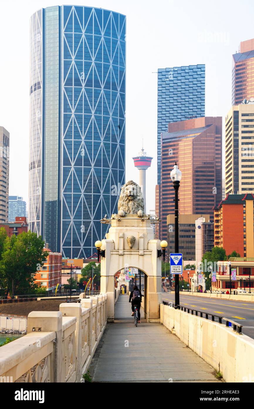 Calgary Downtown Stampede Festival Banff National Park, Canadian Rockies, Alberta, Canada.  Banff National Park, Alberta, Canada Stock Photo