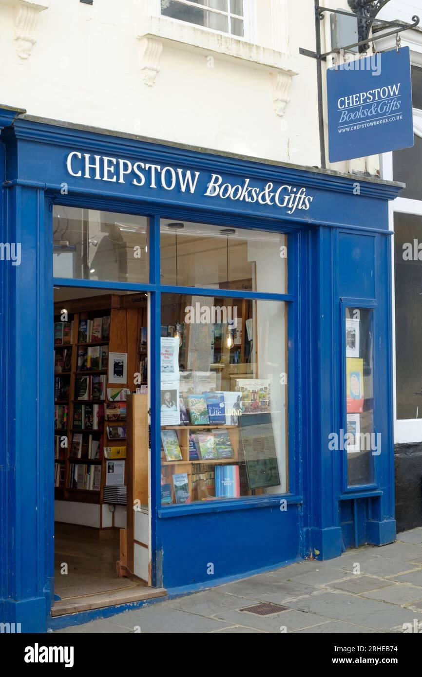 Chepstow Books and Gifts, an Independent book seller. Stock Photo