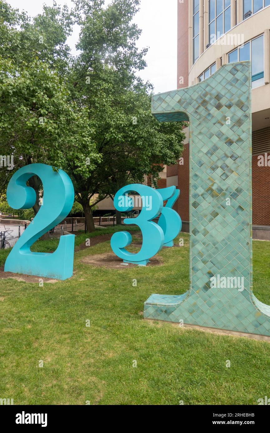 Garden of Constants at Ohio State University campus in Columbus Ohio