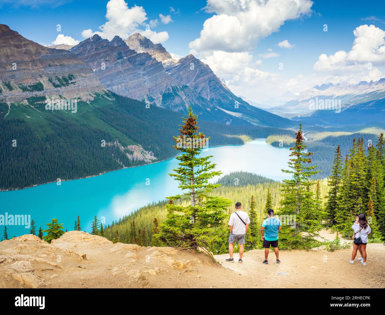 Peyto Lake Banff National Park, Canadian Rockies, Alberta, Canada.  Banff National Park, Alberta, Canada Stock Photo