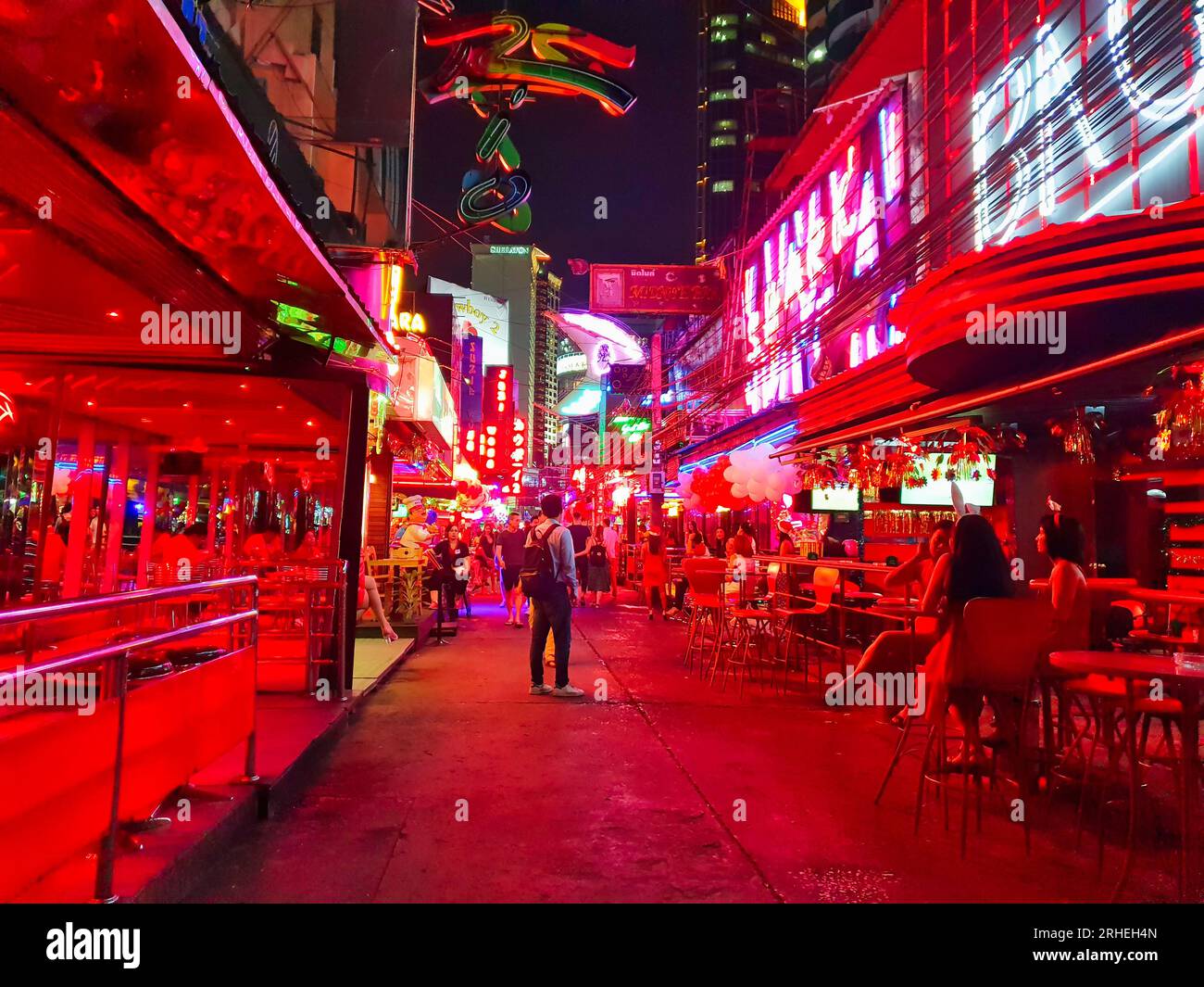 December 24th, 2018, Bangkok, Thailand -  - Bangkok Soi Cowboy is famous for its nightlife, bars and adult entertainment Stock Photo