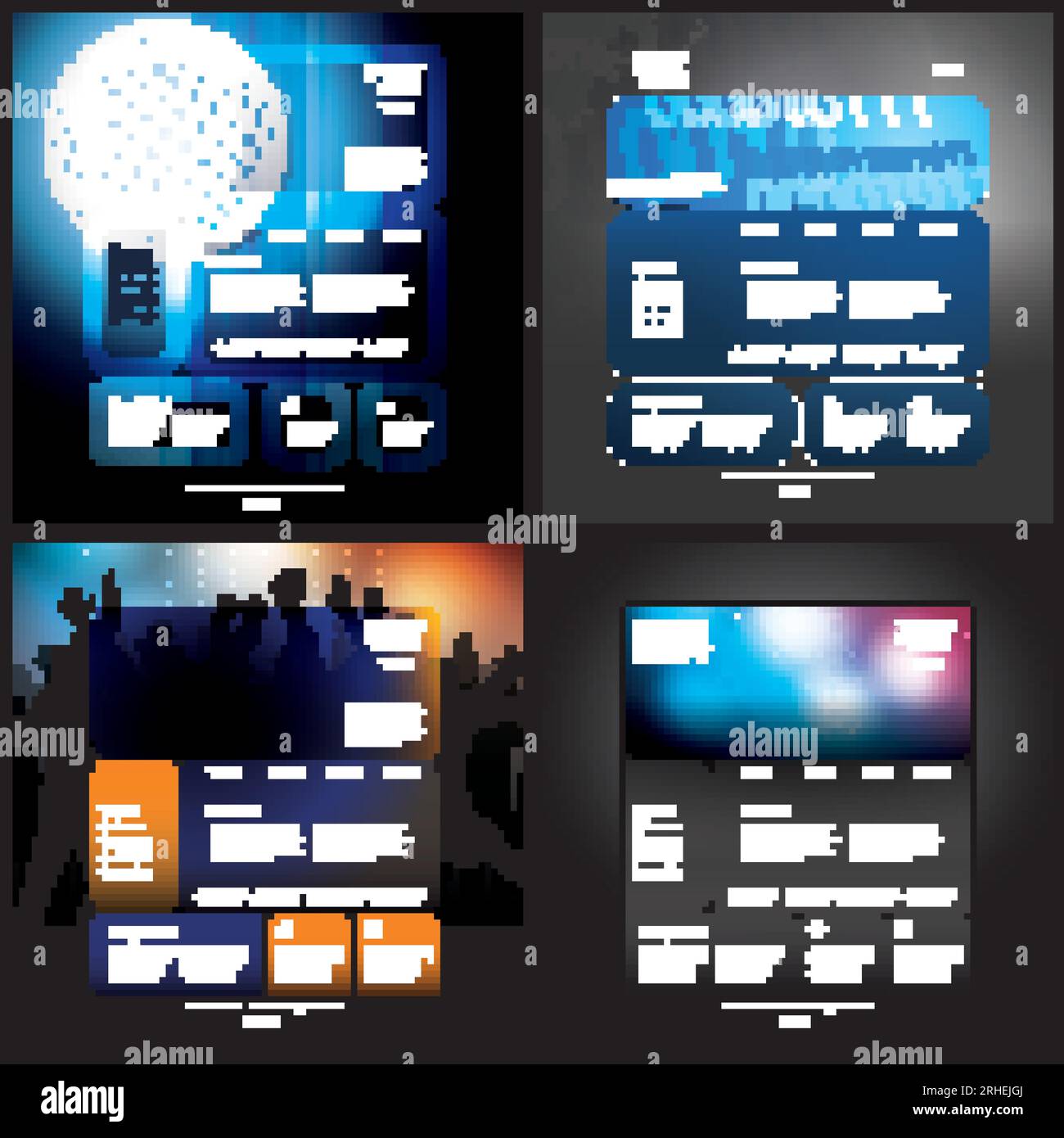 Website Templates Stock Vector