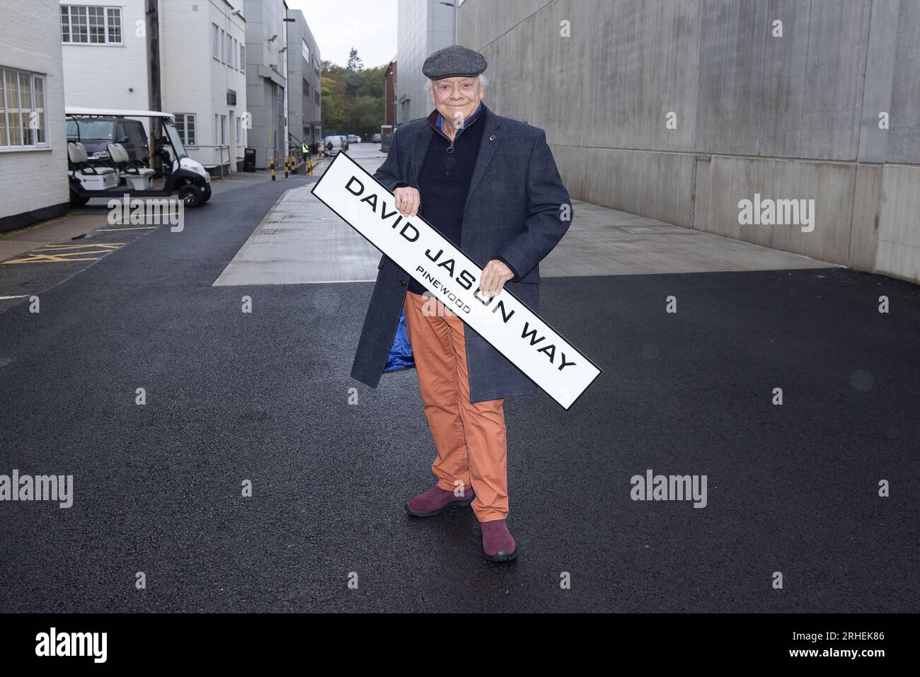 David Jason Photographed at Pinewood Studios in England on 7th November, 2022. The actor was being celebrated with a road named in his honour. Stock Photo