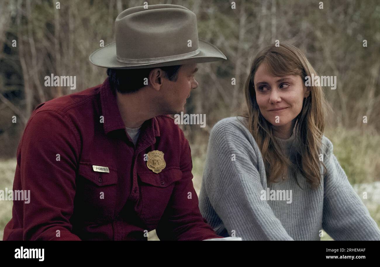 Michael Dorman as Joe Pickett and Julianna Guill as Marybeth Pickett In