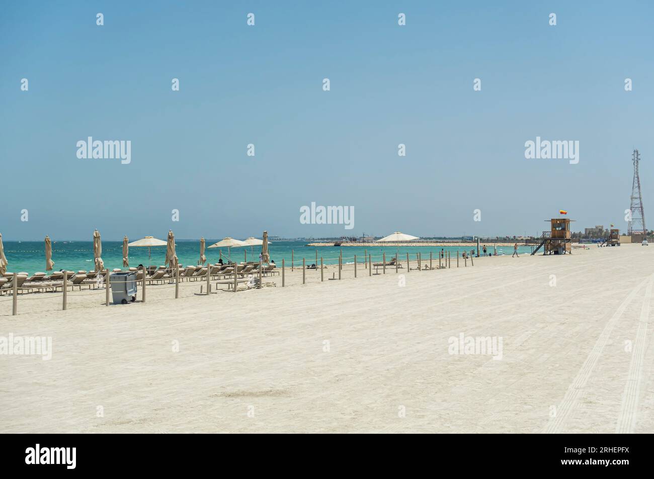 Bilaj Al Jazayer beach in Bahrain Stock Photo