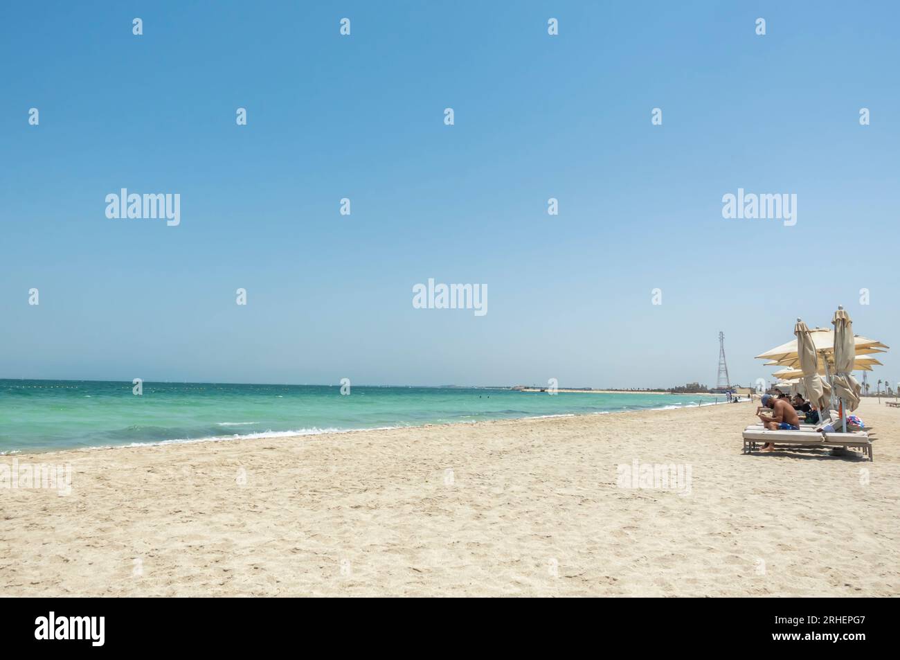 Bilaj Al Jazayer beach in Bahrain Stock Photo