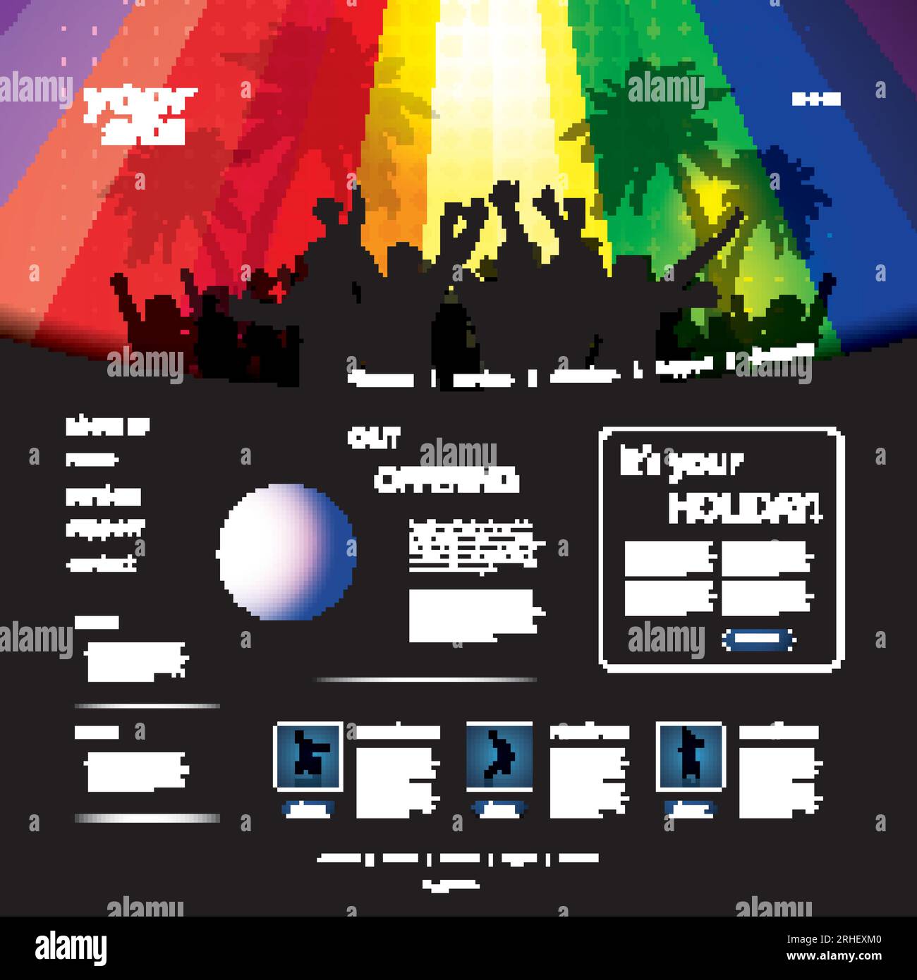 Party Website Template Stock Vector Image Art Alamy Party Website Template Stock Vector Image Art Alamy