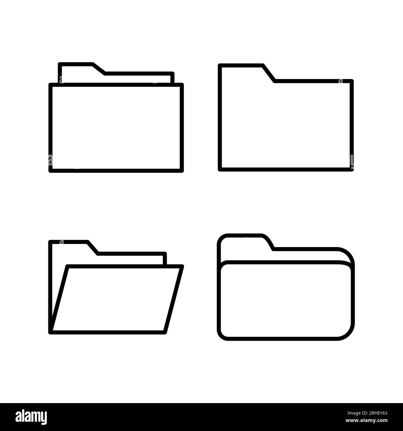 Folder icon vector. document folder icon Stock Vector Image & Art - Alamy