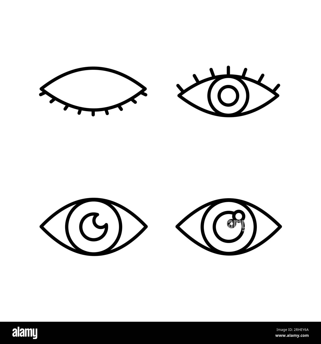 Eye icon. Look and Vision icon. Eye vector icon Stock Vector Image ...
